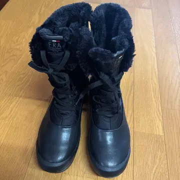 루코쿠 스포티프 블랙 퍼 부츠 방수 25cm