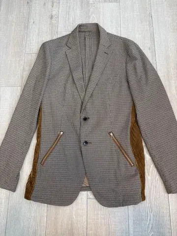 베타멘 체크 무늬 테일러드 자켓 L