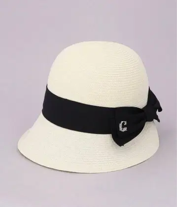 CA4LA 밀짚모자 화이트 리본 포함