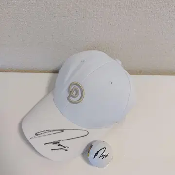 이시카와 료 사인 포함 화이트 캡/골프공