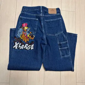XLARGE 자수 디자인 데님 팬츠