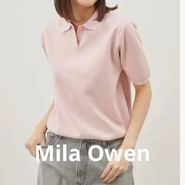 Mila Owen 형태 슬리브 폴로 니트 09WNT251176