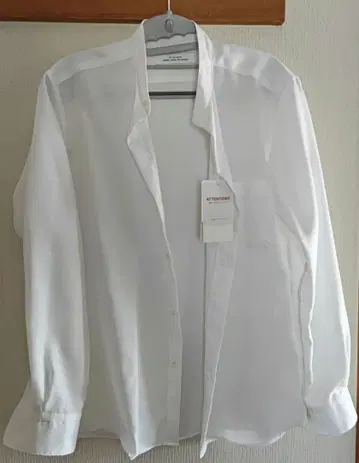 GREEN LABEL RELAXING 화이트 밴드 카라 셔츠