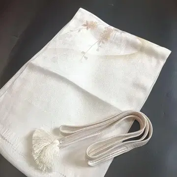 T1 오비 장식 천 허리띠 세트 화이트 포멀