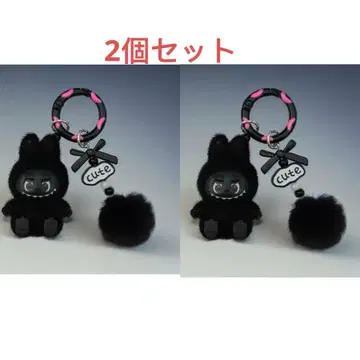 블랙 캐릭터 키링 2개 세트