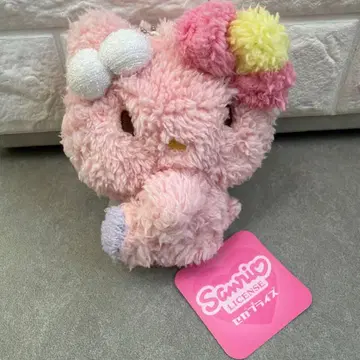 헬로키티 모코린 봉제 인형 파우치 핑크