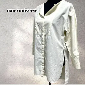 나노 유니버스 스키퍼 셔츠 히요쿠 버튼 롱테일 S 사이즈 5710