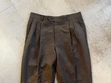 2턱 슬랙스 더블 밑단 made in usa 사이즈 33