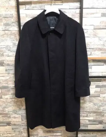 GentLaurel 캐시미어 100% 남성용 코트 네이비