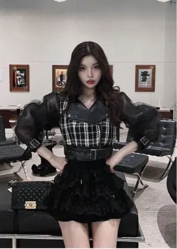 Darich 메쉬 디자인 라이더 자켓