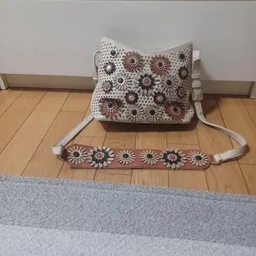 플라워 모티브 숄더백