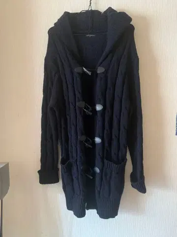 23구 빅 사이즈 44 롱 가디건 네이비 새상품급