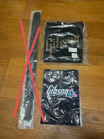 깁슨 후드티 토트백 + 기타 스트랩