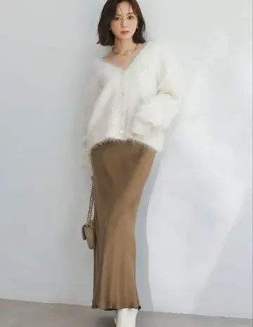 anuans 큐프라 내로우 스커트 khaki S