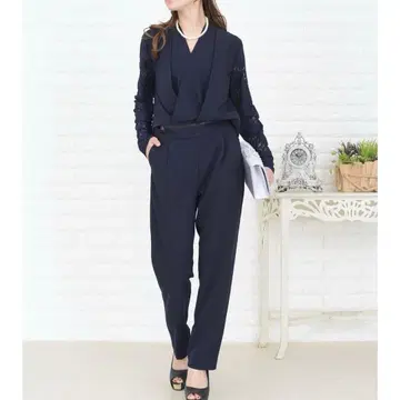 레이스 레이디스 꽃무늬 레이스 올인원 팬츠