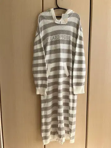 GELATO PIQUE 스트라이프 후드 부착 룸웨어 M