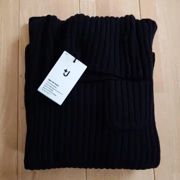 +J 로우 게이지 터틀넥 스웨터 블랙 XL