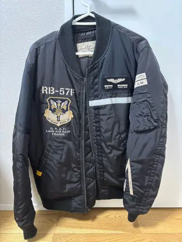 AVIREX MA-1 플라이트 자켓 XL 블랙