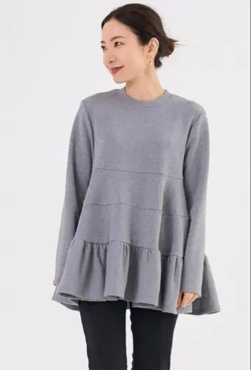 yori 속건성 쭈리 티어드 프릴 티셔츠