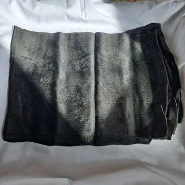 블랙 실크 오비 장식 천