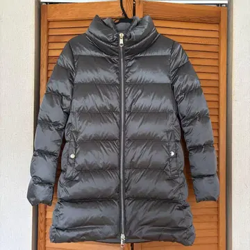 그레이 다운 자켓 스탠드 카라