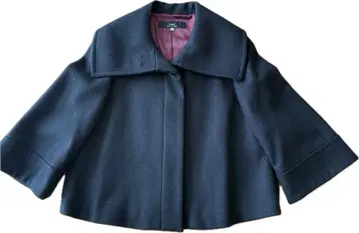 [ 새상품급 ] INED 블랙 케이프 코트 11호