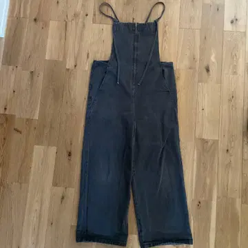 다크 그레이 와이드 레그 오버롤 36