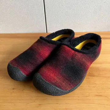 KEEN 킨 플리스 슬립온 슈즈 레드 블랙 23cm