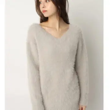 Rirandture 전후 2WAY 샤기 니트