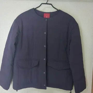 다크 퍼플 충전솜 다운 자켓