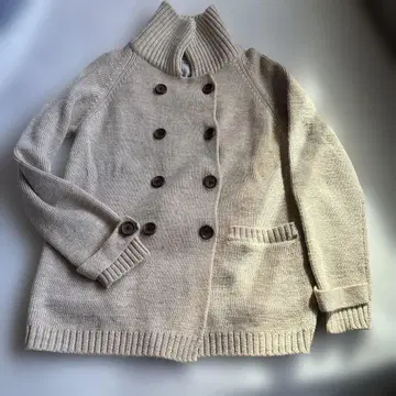 SM2 베이지 더블 버튼 니트 가디건