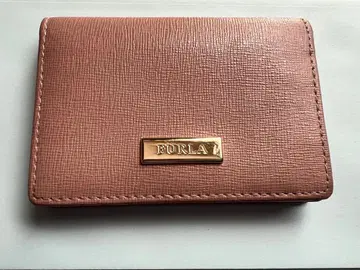 FURLA 핑크 베이지 명함지갑