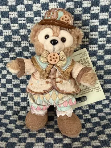 상하이 디즈니랜드 정품 더피 벌스데이 봉제 인형 키체인 최신작