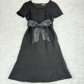 TO BE CHIC 투 비 시크 리본 미세 라메 원피스