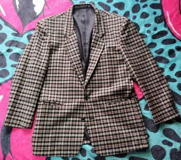 BRITON 브라이튼 체크 무늬 테일러드 자켓 L~XL