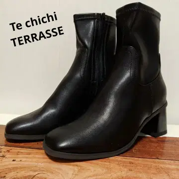 Te chichi TERRASSE 스퀘어토 부츠 Black