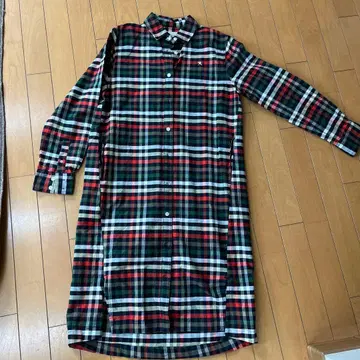 아놀드파마 체크 무늬 셔츠 원피스? 코트?