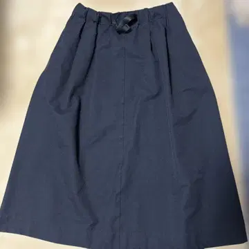 발수 가공 블랙 롱 스커트