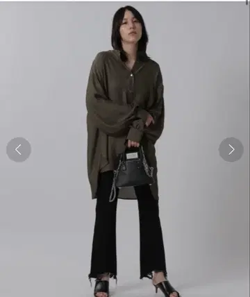 chaos 플라나토 트윌 블라우스 카키 카오스