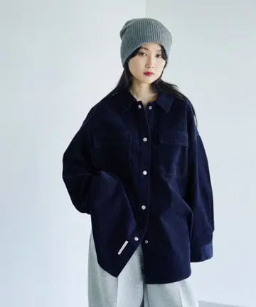 LEPSIM 코듀로이 빅 셔츠