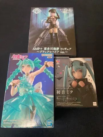 EmeraldGem 닫힌 창의 세계 하츠네 미쿠 키타가와 피규어 3개