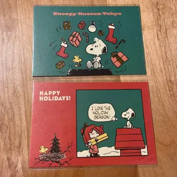 스누피 뮤지엄 크리스마스 엽서