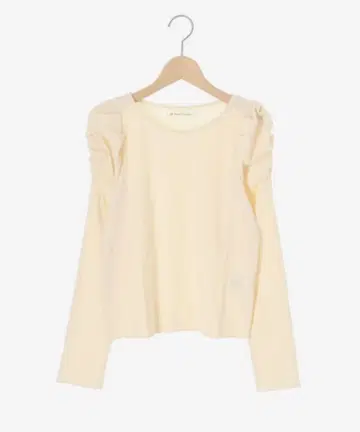 MAJESTIC LEGON 크루넥 파워숄더 리브 상의