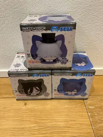 블랙 시럽 -기숙학교 편- 낮잠 미니 피규어 3종 세트 (박스 없음)