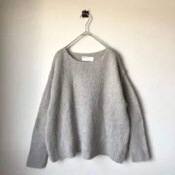 evam eva 알파카 울 니트 풀오버 에미오와스 요건 레일