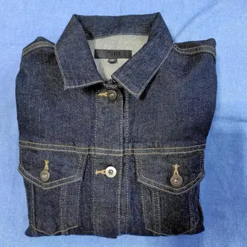 유니클로 데님 자켓 M 다크 네이비 여성용