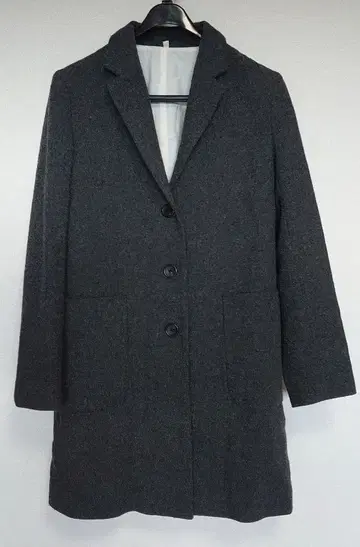 무인양품 M 그레이 체스터 코트