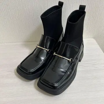 [ Her lip to ] 스퀘어 토 로퍼 부츠 38