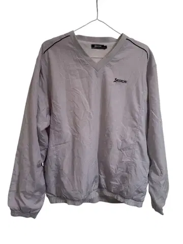 SRIXON V넥 풀오버 L 사이즈 그레이 골프 스릭슨