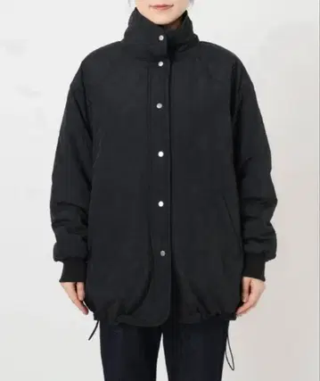 이에나 리버서블 퀼팅 보아 블루종 코트